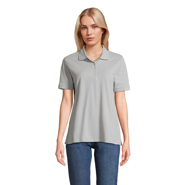 Polo publicitaire pour Femme coton PACIFIC gris pur